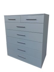 Swindon Chest with 5 Large and 2 Small Drawers - Grey