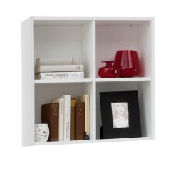 Dori White 4-Cube Display Storage Shelf