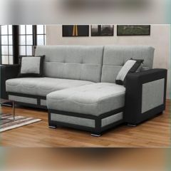 Tina L Shape Corner Sofabed with Storage - Grey