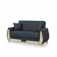 Turkish High Quality 2 Seater Sofabed - Black