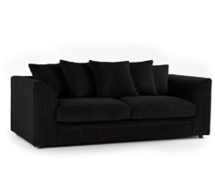 Morris 3 Seater Sofa - Black 
